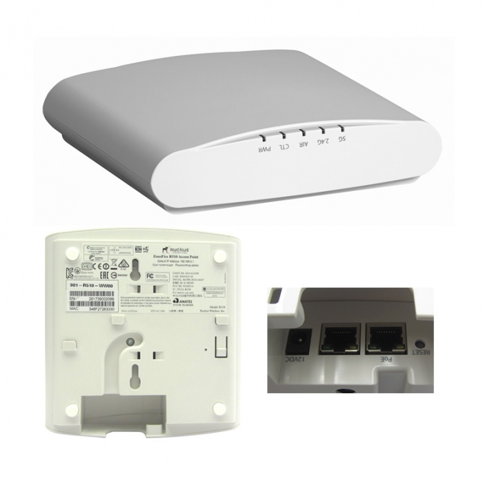 Access Point Ruckus R510 Access Point Smart Ruckus ZoneFlex R510, Dual Band 802.11ac, 2x2:2, LAN ...